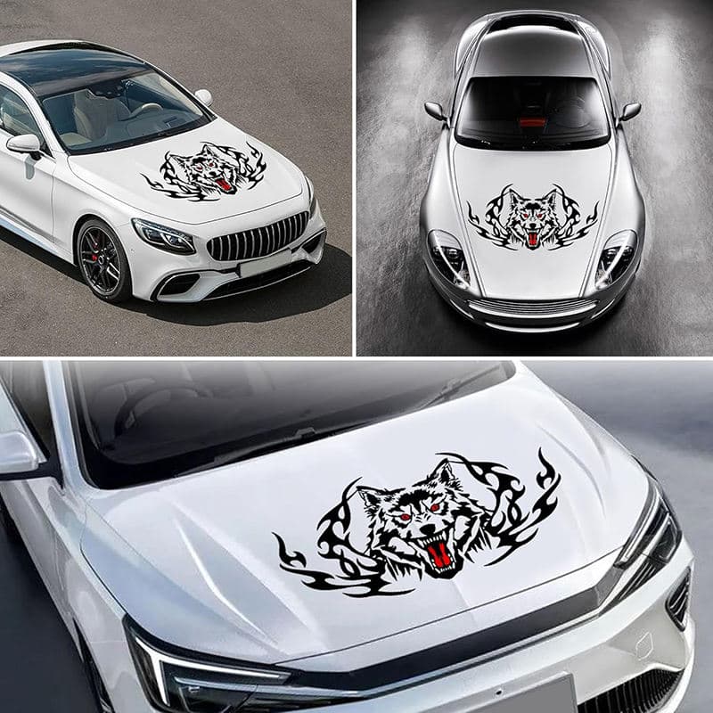 2Pcs Car Body Decal Honeycomb Design